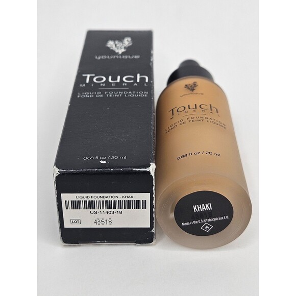 Younique Mineral Touch Liquid Foundation in Khaki .68 fl oz New in Box - Picture 6 of 6